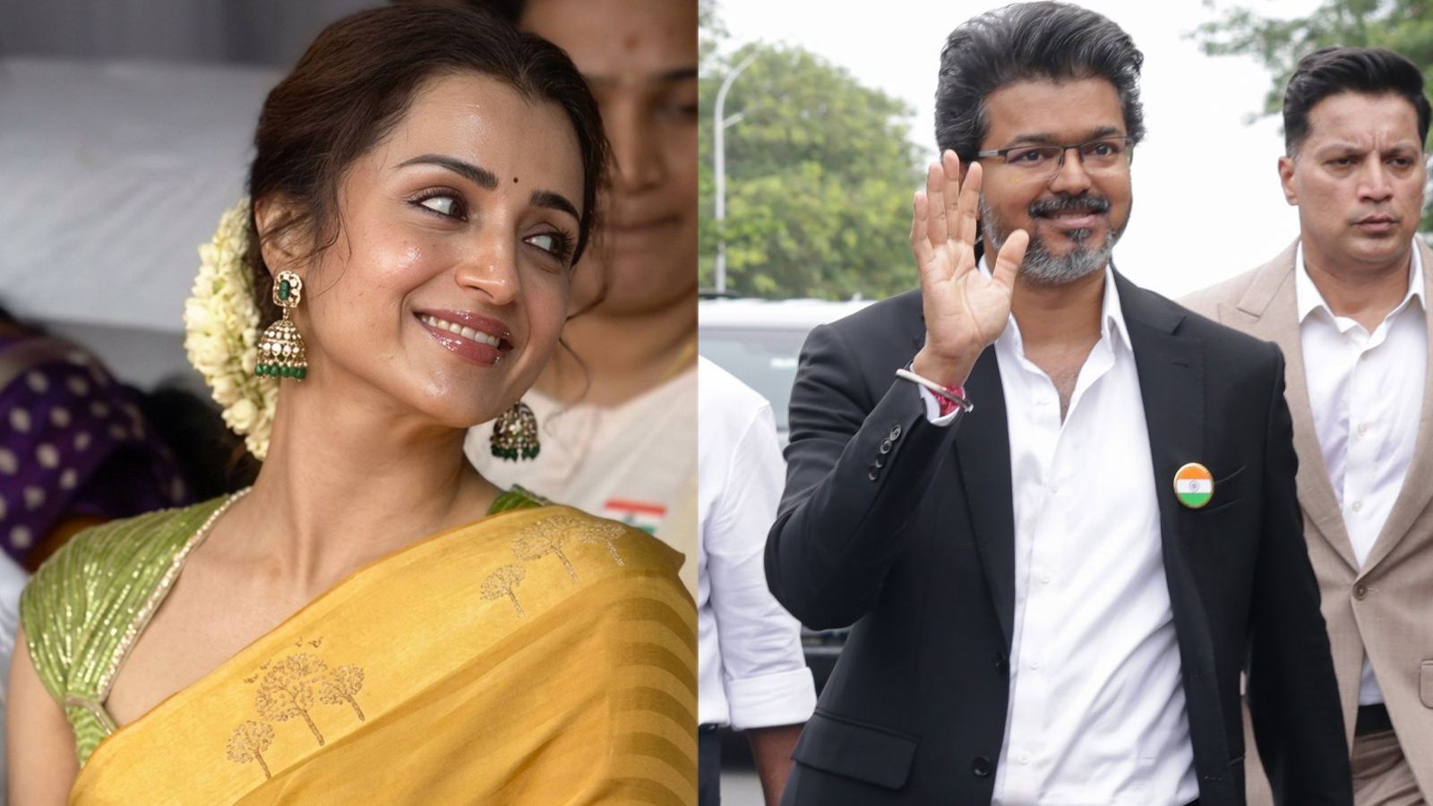 Trisha attends Vijay Independence Day event