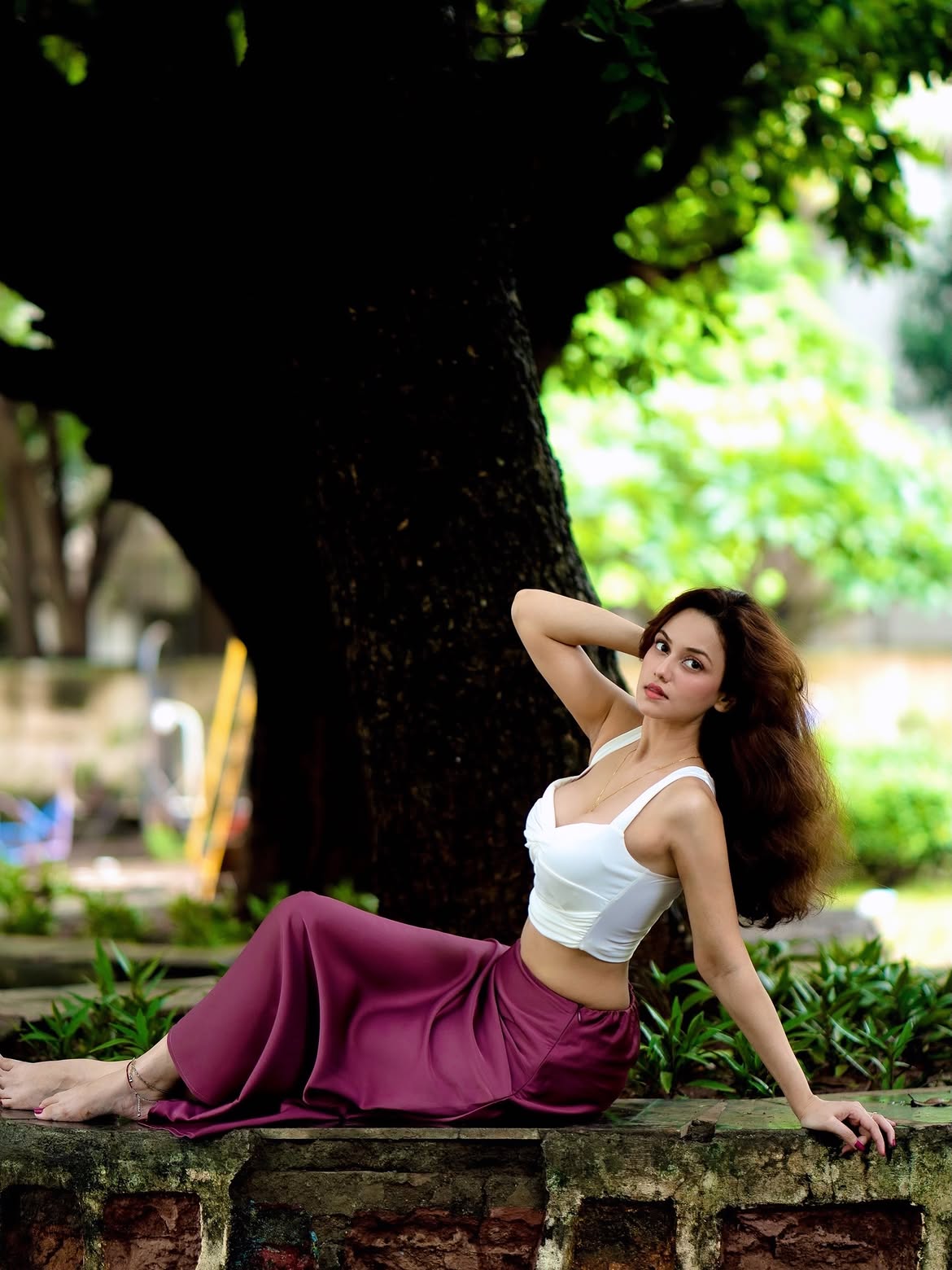 Urvashi Pardeshi Radiates Soft Glam Garden Charm