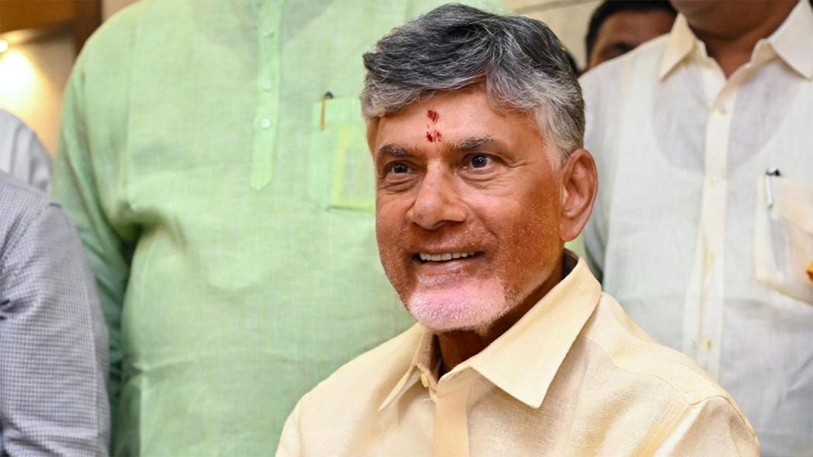 Chandrababu at Veligonda Project launch
