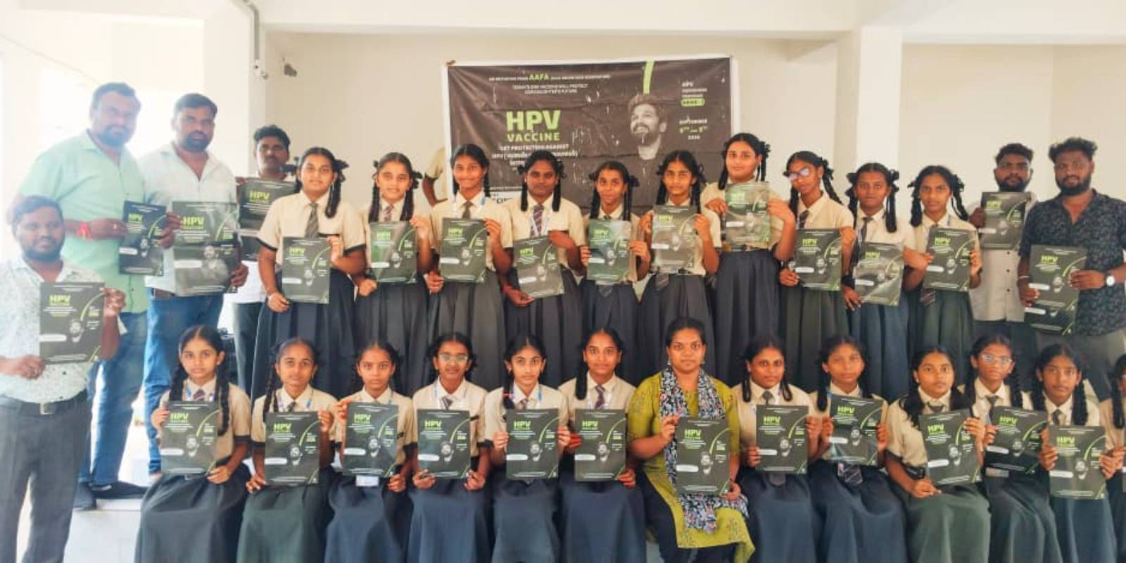 అల్లు అర్జున్ ఫ్యాన్స్ ఆధ్వర్యంలో 3 లక్షల బాలికలకు HPVపై అవగాహన