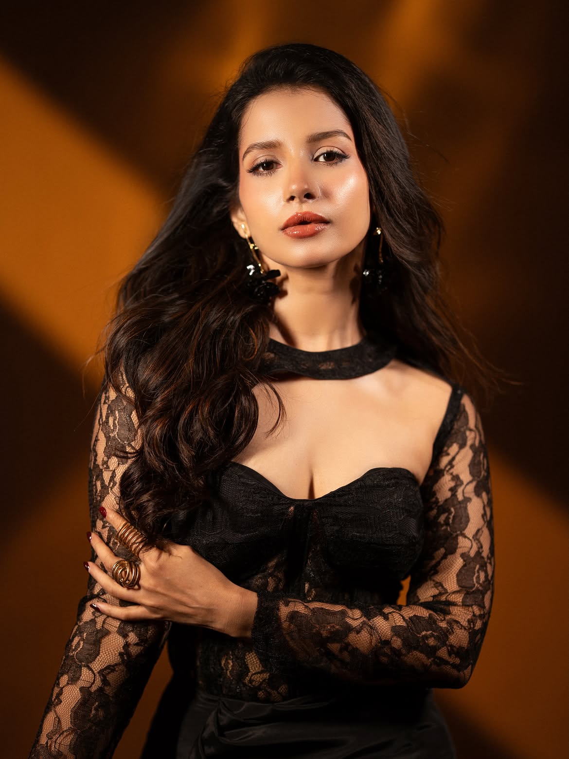 Angana Roy Shows Off Edgy Style In Black Outfits