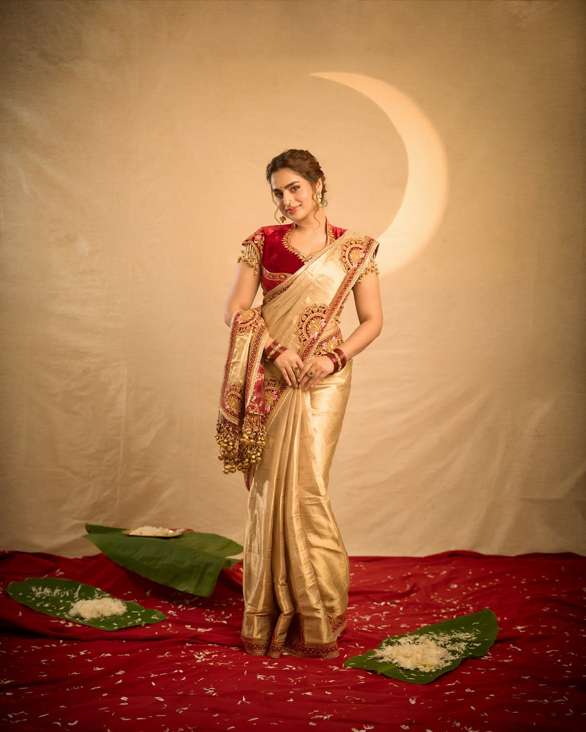 Ayesha Khan In A Graceful Full Length Saree Pose