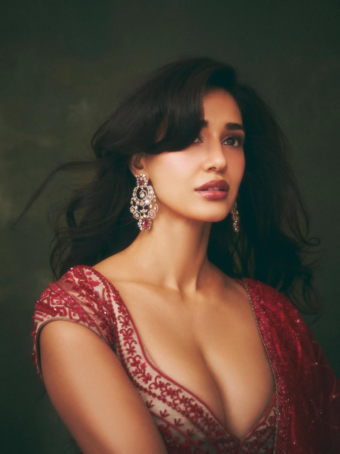 Beautiful Disha Patani Flaunts Plunging Neckline