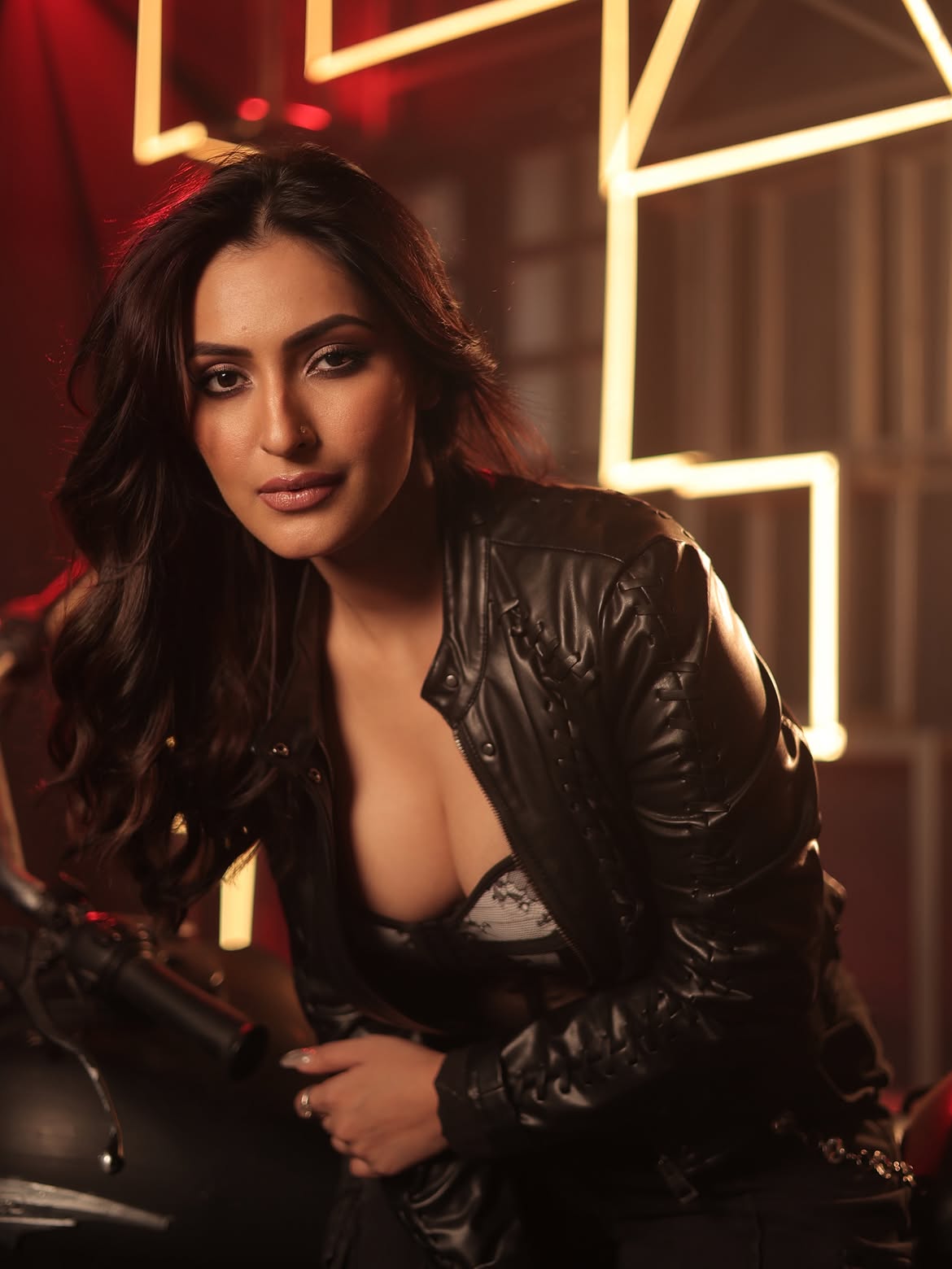 Beautiful Portrait Of Shivangi Verma On Her Bike