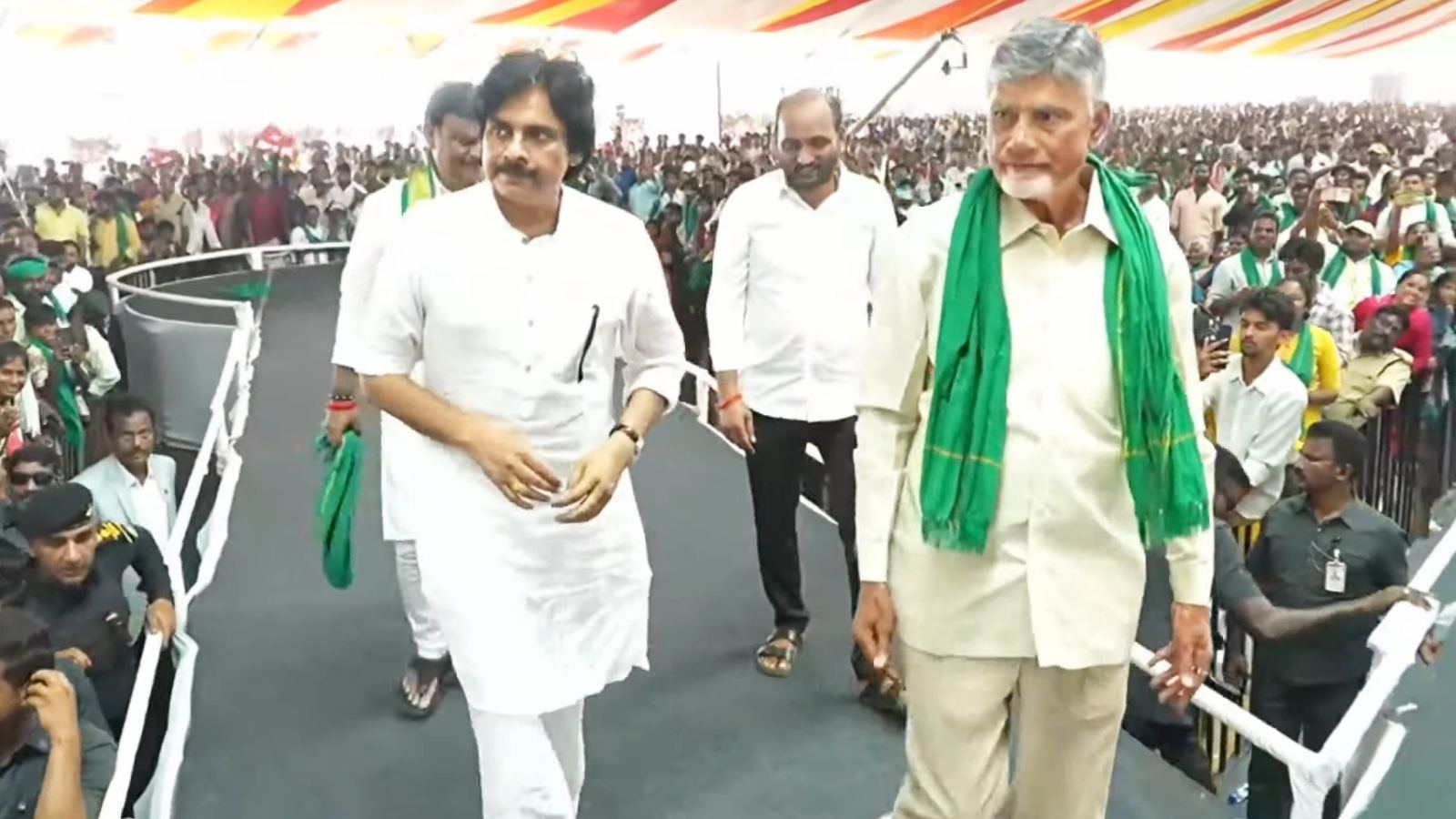 Chandrababu Pawan Kalyan at Palle Panduga