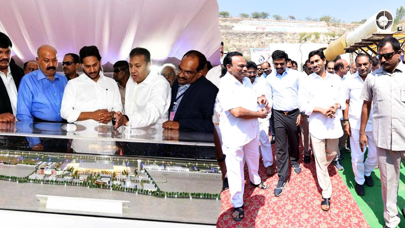 Chandrababu Naidu and YS Jagan over Bhogapuram, Veligonda and Polavaram projects