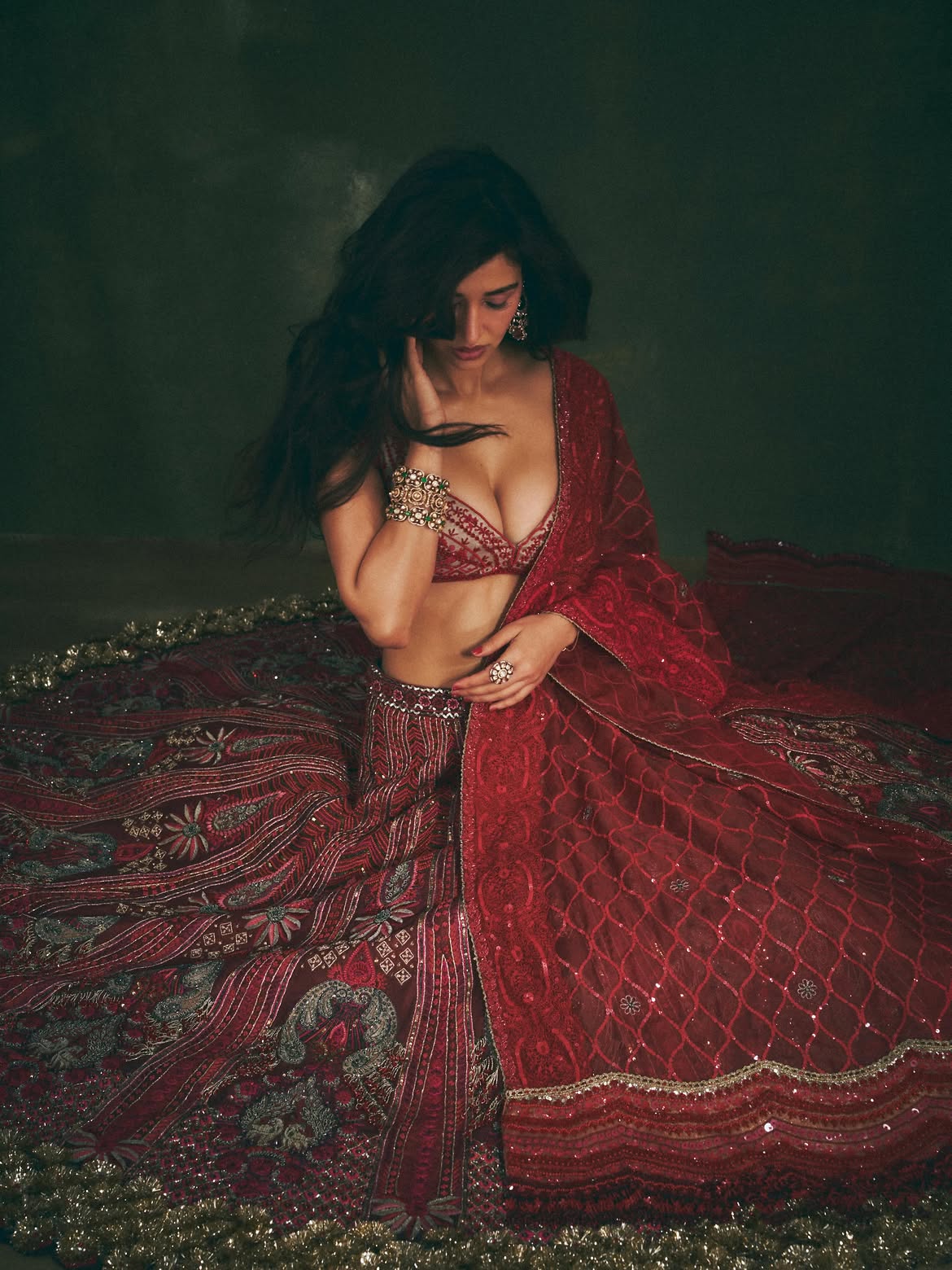 Disha Patani Posing Gracefully With Silver Jewels