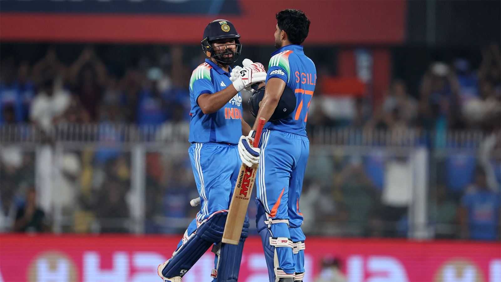 Gill and Rohit power India record ODI chase