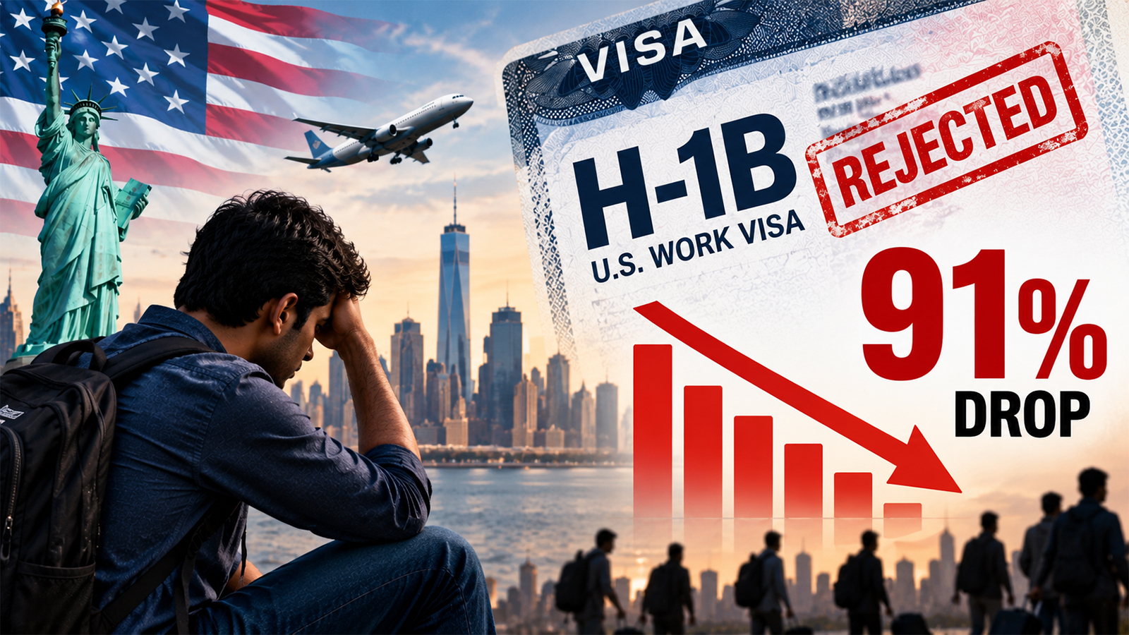 Indian H-1B Dreams Destroyed: Data Shows 91% Drop