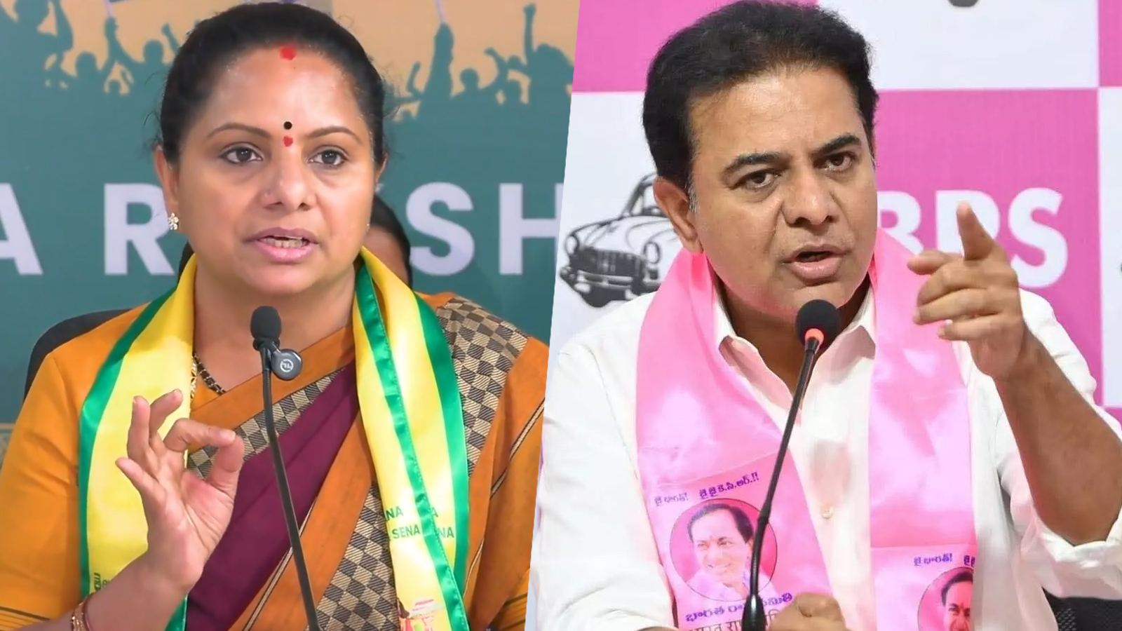 Kavitha vs KTR BRS dispute