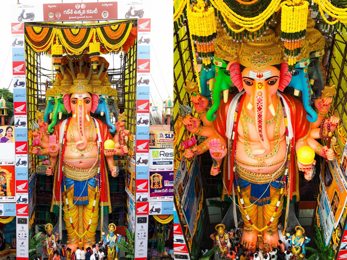 Khairatabad Ganesh idol in Hyderabad