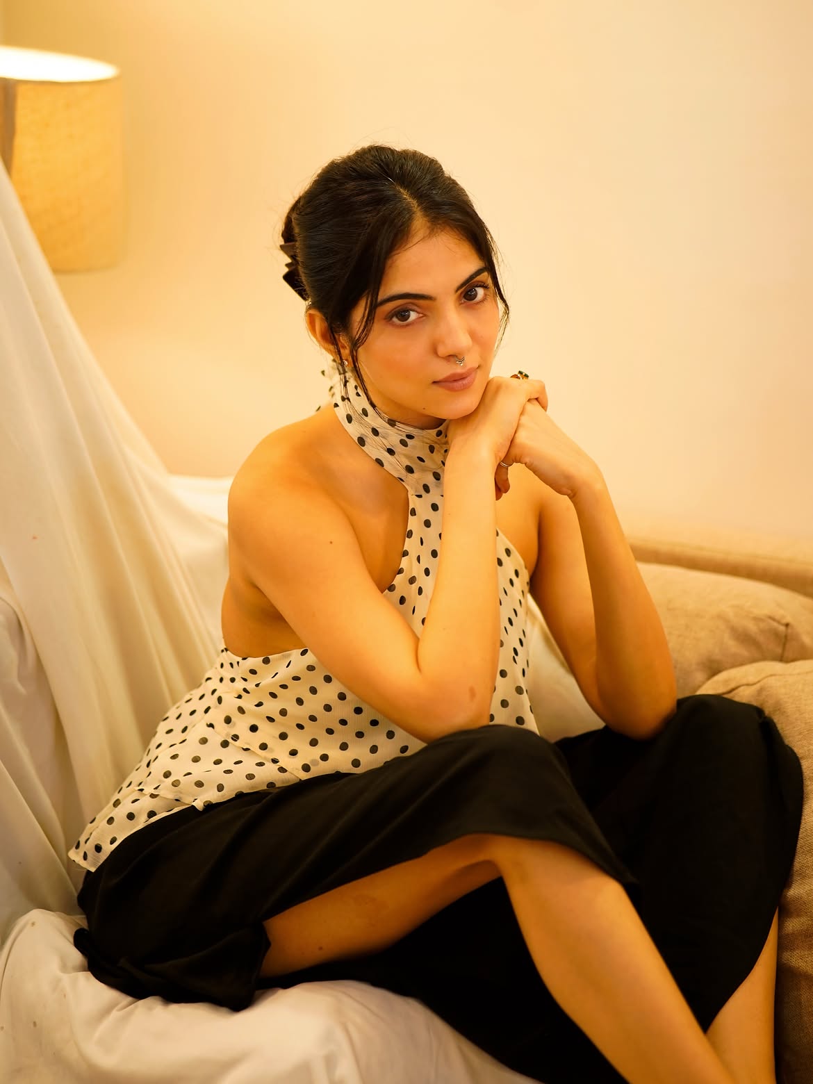 Misha Narang Shows Off A Silver Septum Ring Look