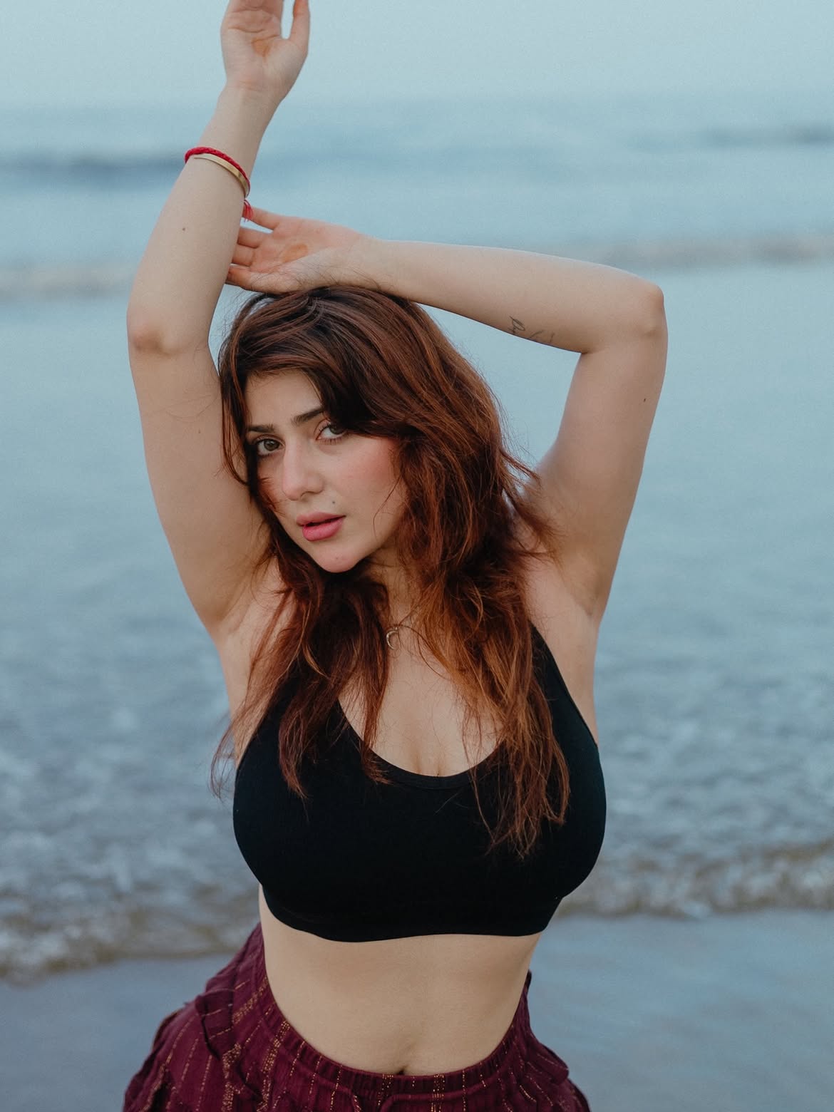 Naazukmadanlochan Gives A Bold Beachside Pose