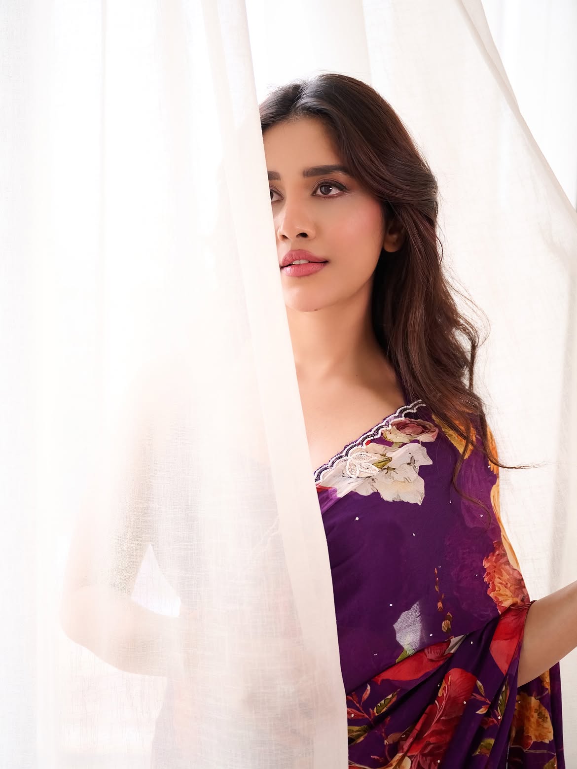 Nabha Natesh Captivates With Bold Floral Fashion