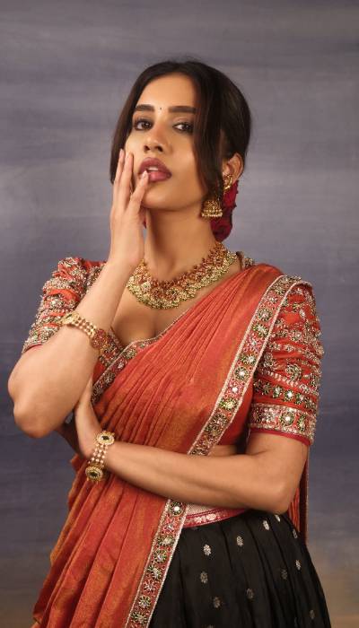 Pics: Nabha Natesh Turns Traditional Glam Into Bold Mood