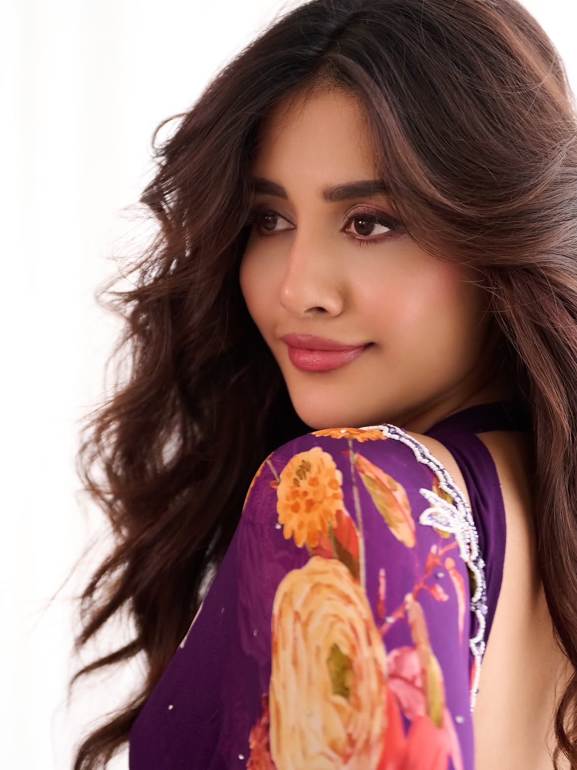 Nabha Natesh Stuns With Rosy Lips And Wavy Locks