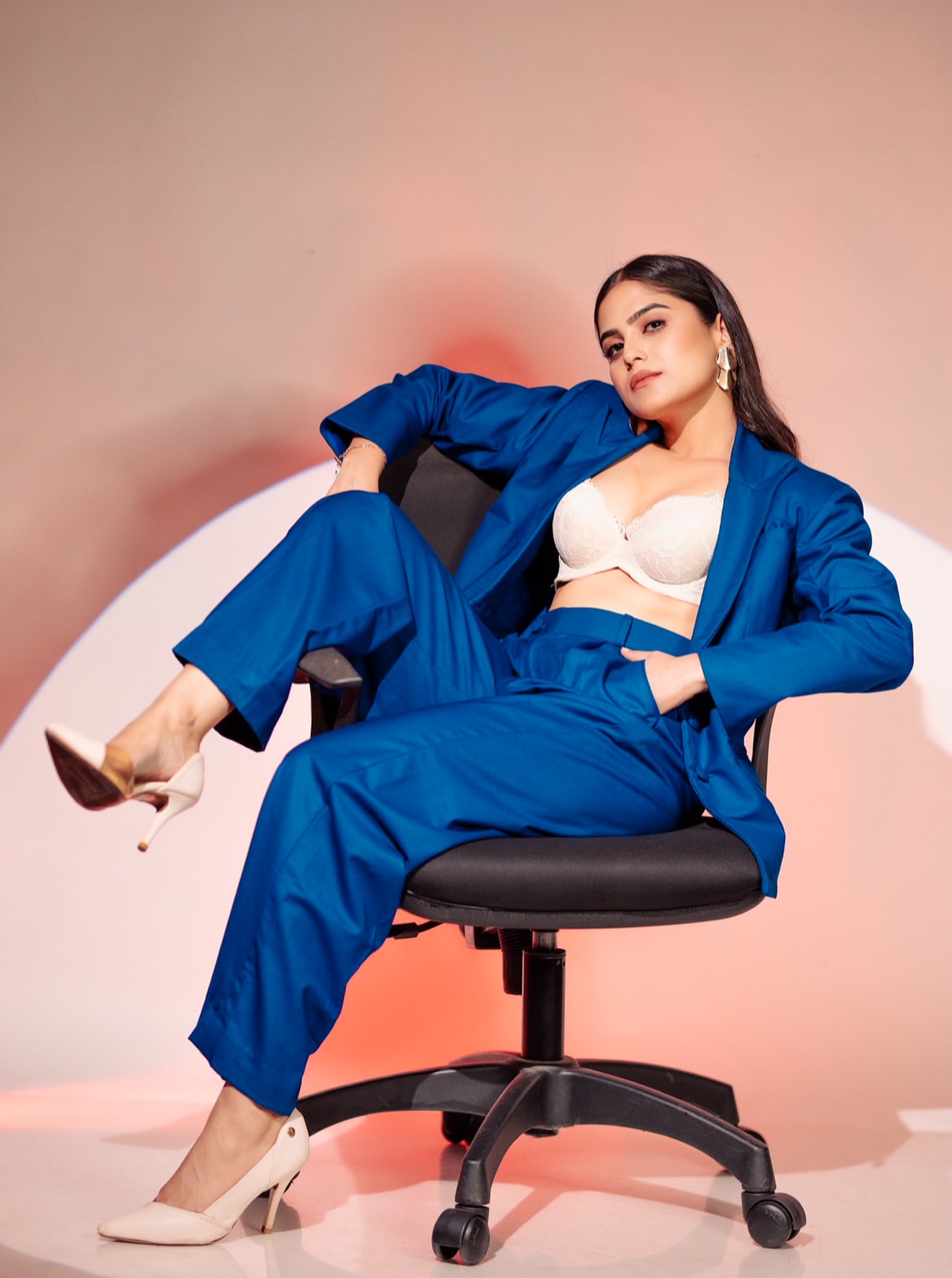 Naina Ganguly Gives Fierce Blue Suit Boss Vibes