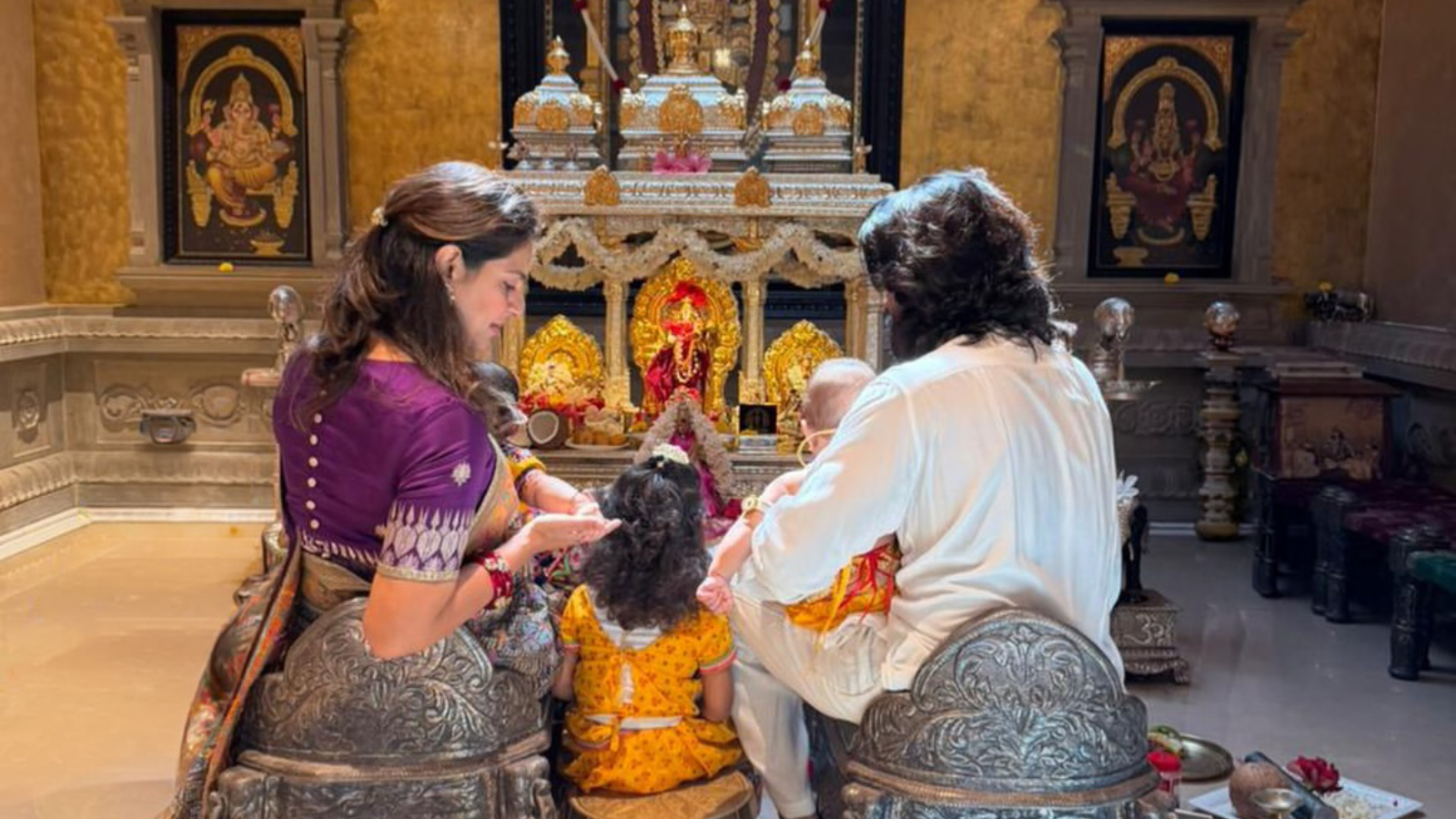 Ram Charan Janmashtami family celebration