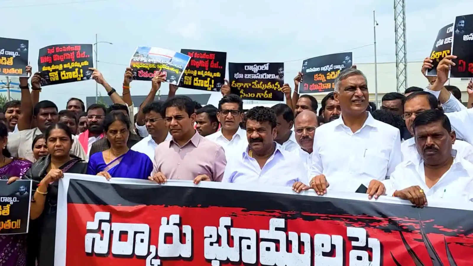Revanth Reddy and BRS Congress clash over Tukkuguda land deal