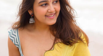 Pics: Sowmika Radiates Pure Charm In Yellow Saree