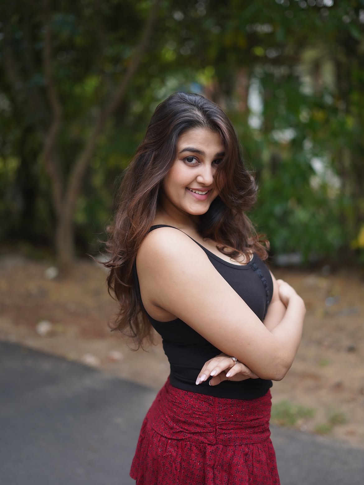 Sowmika Gives Playful Smile In Chic Casual Look!