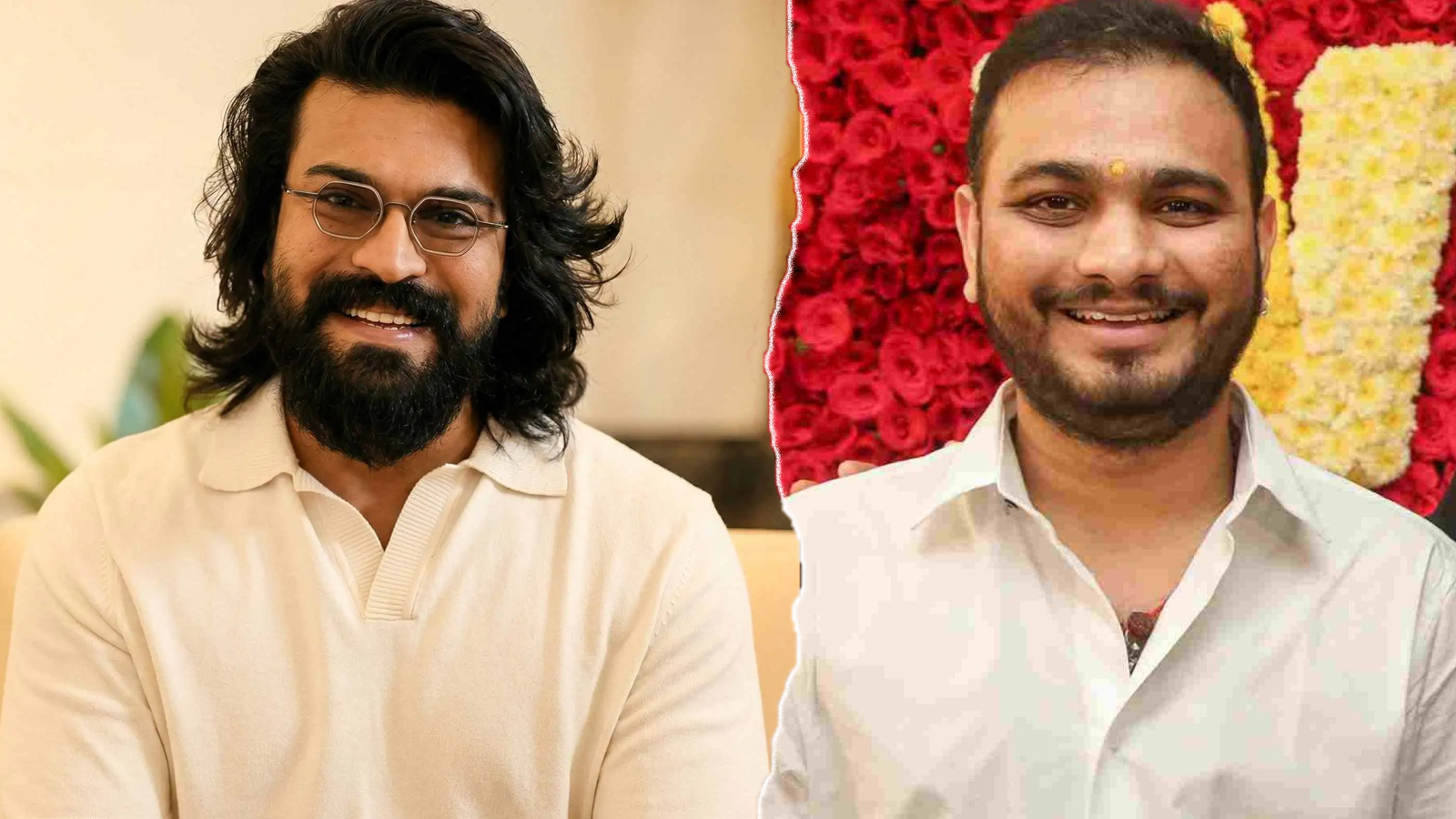 Srikanth Odela and Ram Charan from Rangasthalam