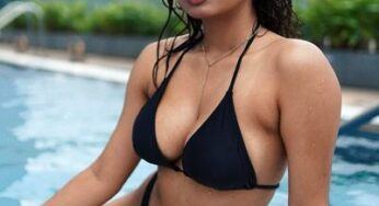 Pics: Srushti Stuns In Sultry Black Bikini Look