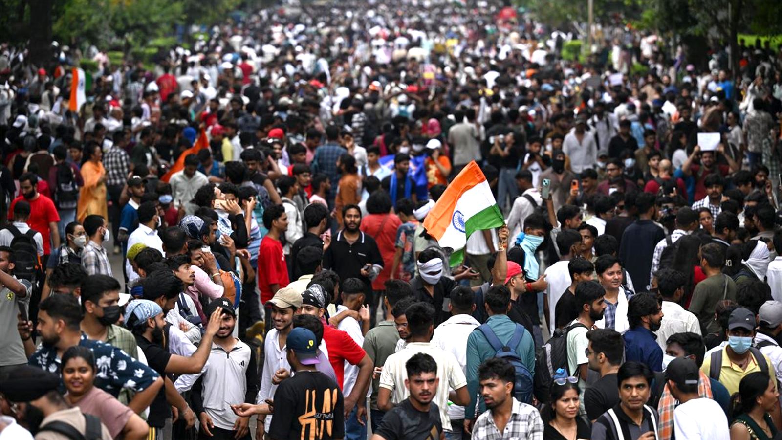 Delhi protests ahead of 2029 Lok Sabha polls