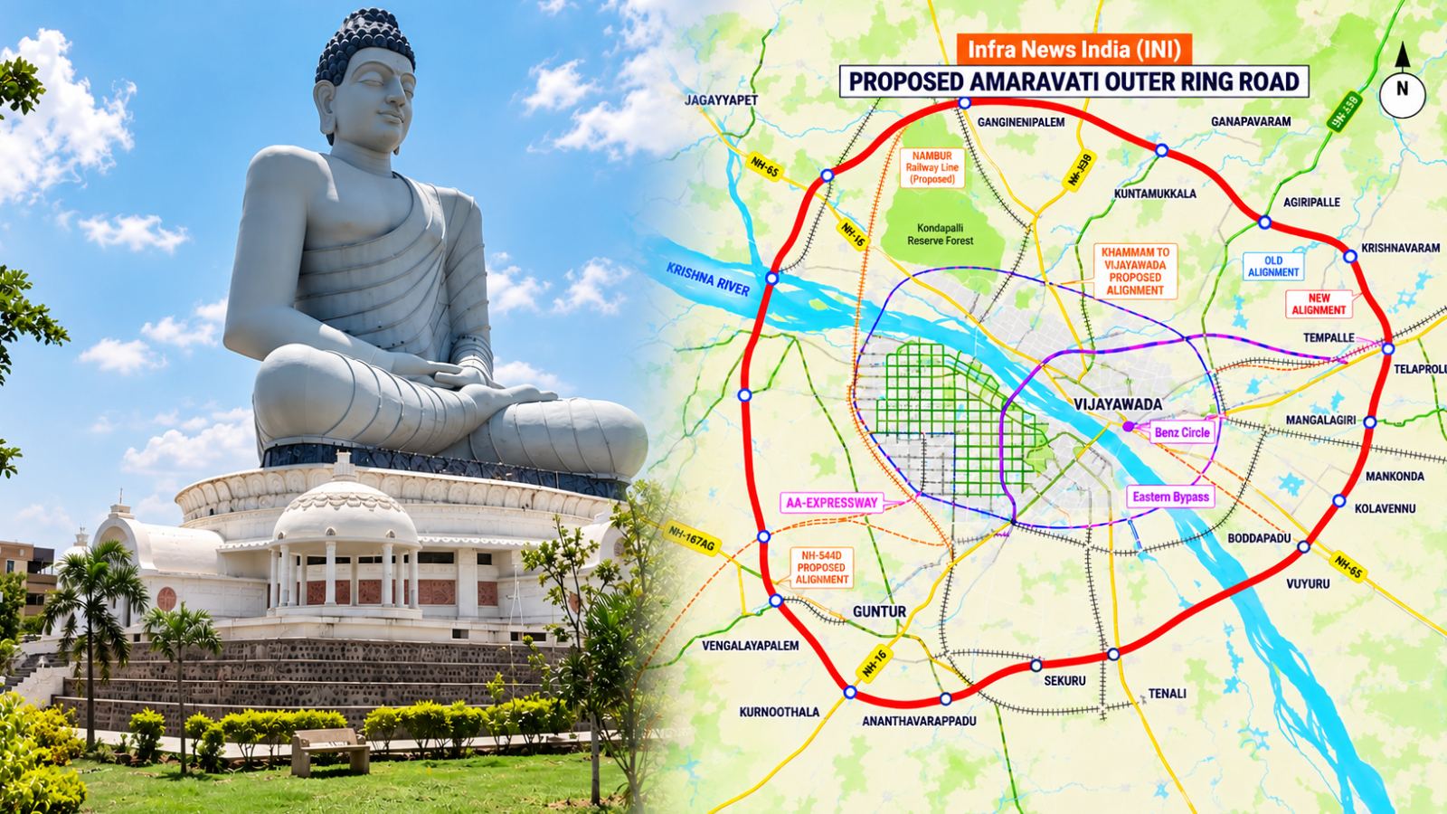 Amaravati ORR Cost Cut to ₹30,491 Crore, 17 Interchanges Planned