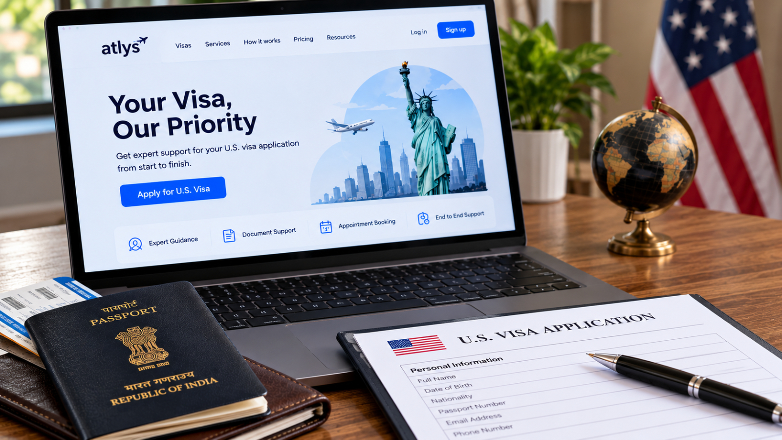 Atlys US visa appointment delay complaint