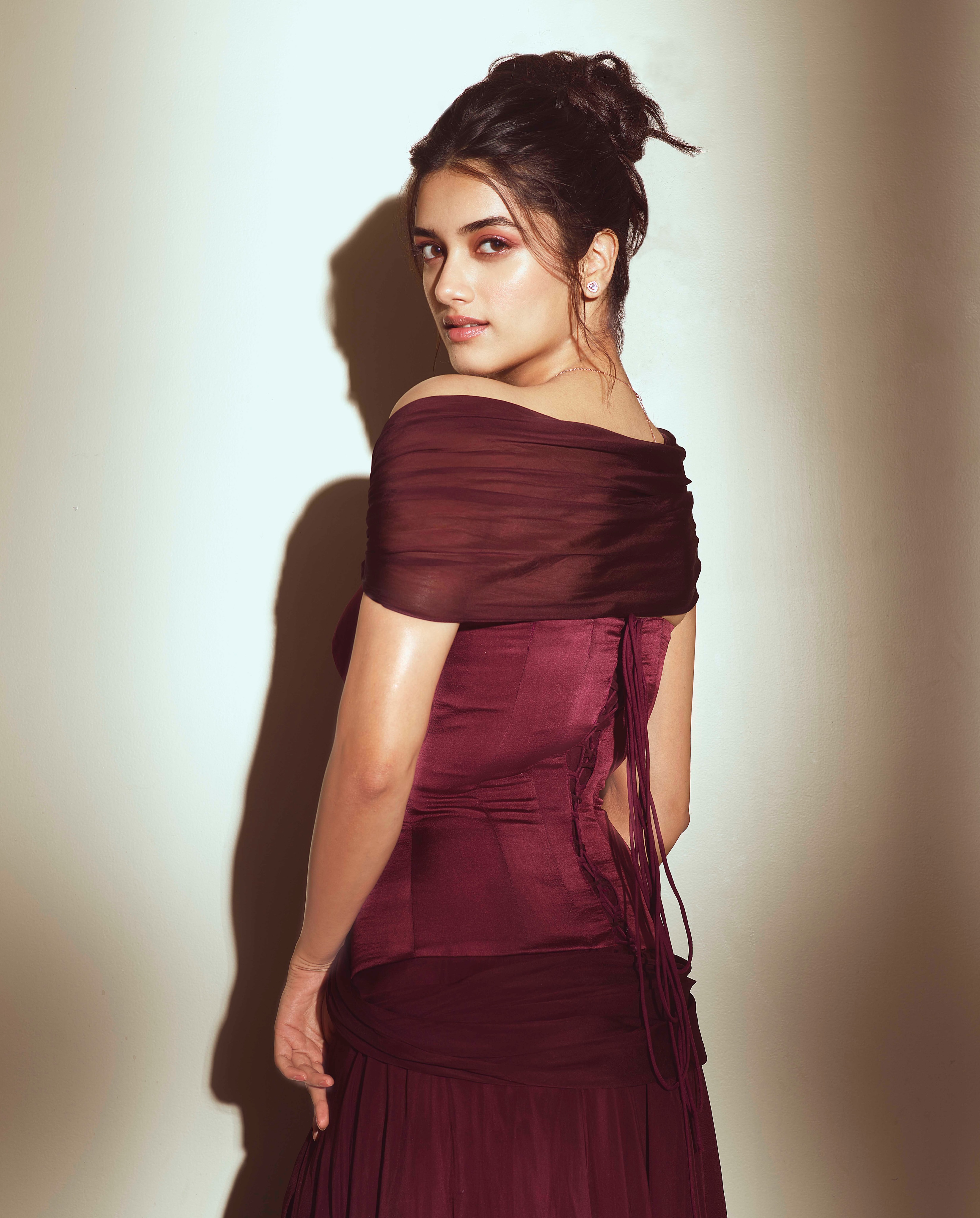 Bhagyashri Borse In Stylish Gown With Sleek Vibe