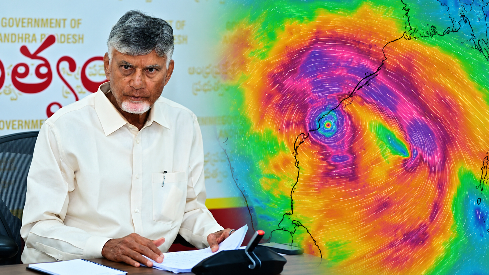 Cyclone Arnab Hits Andhra Coast, CBN Orders High Alert