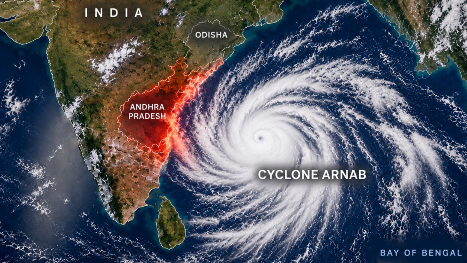 Cyclone Arnab brings heavy rainfall and damage to North Andhra