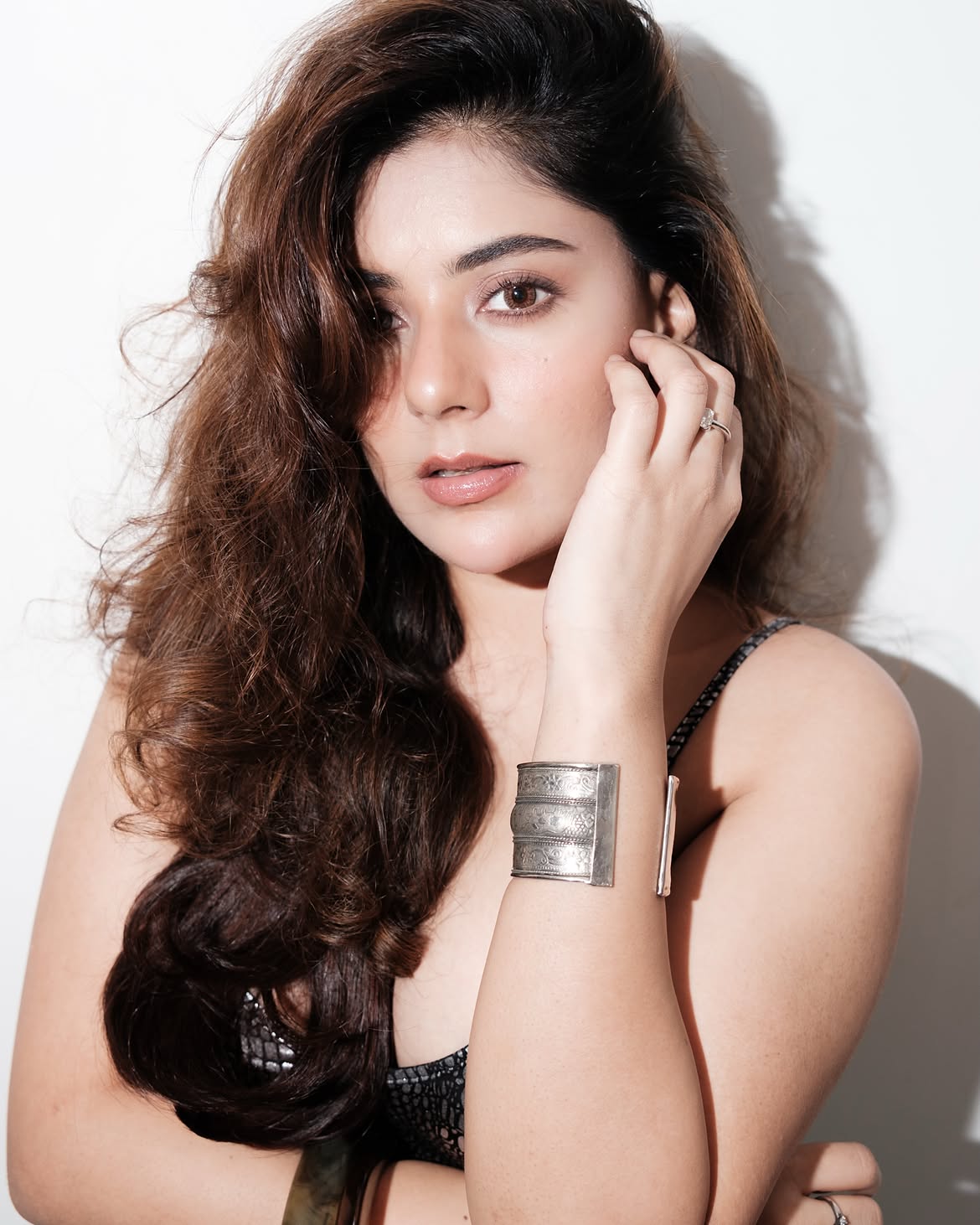 Kangan Baruah Gives A Fierce Gaze In Silver Glam