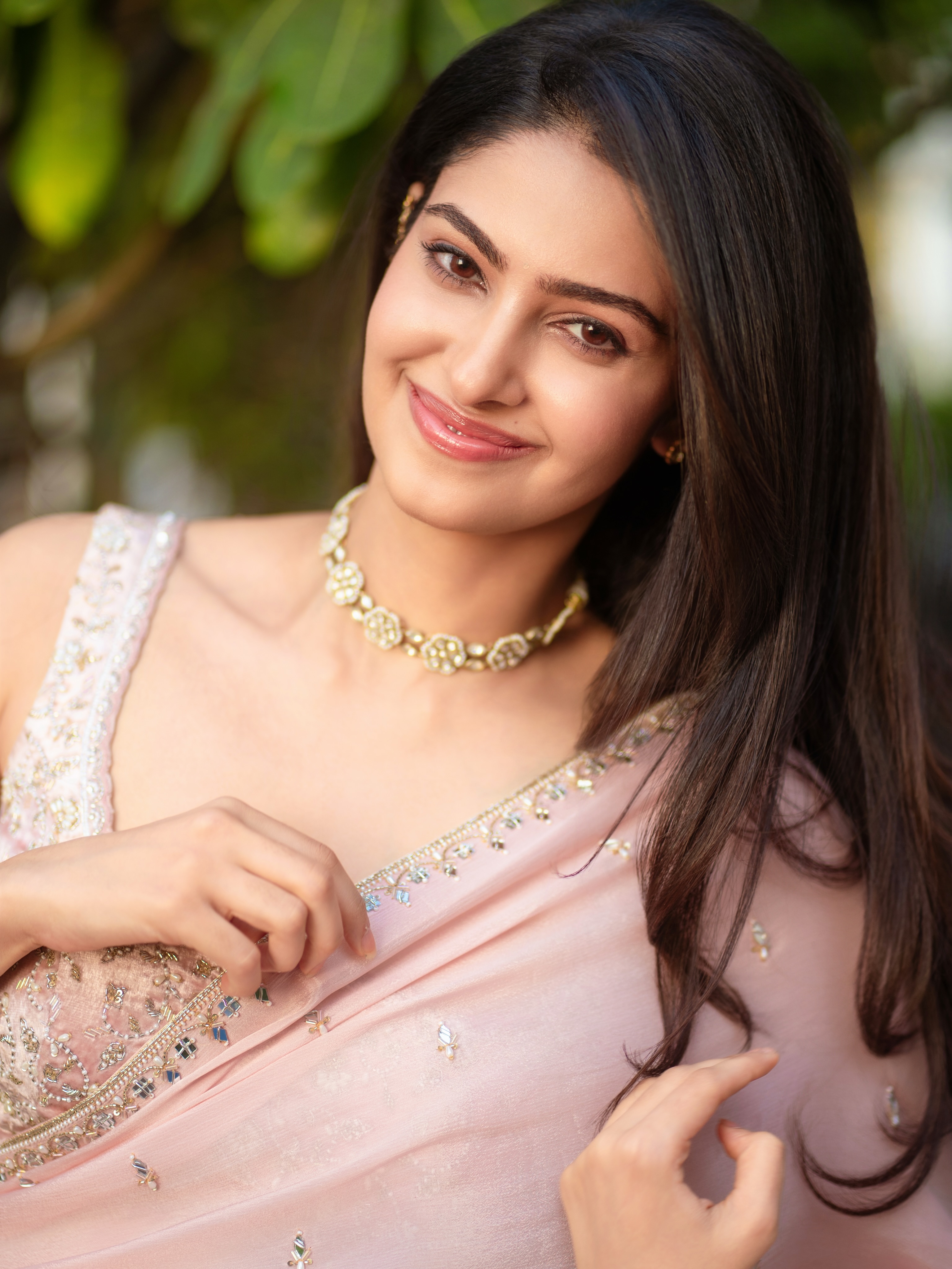 Manasa Varanasi Leans Forward With A Warm Smile!