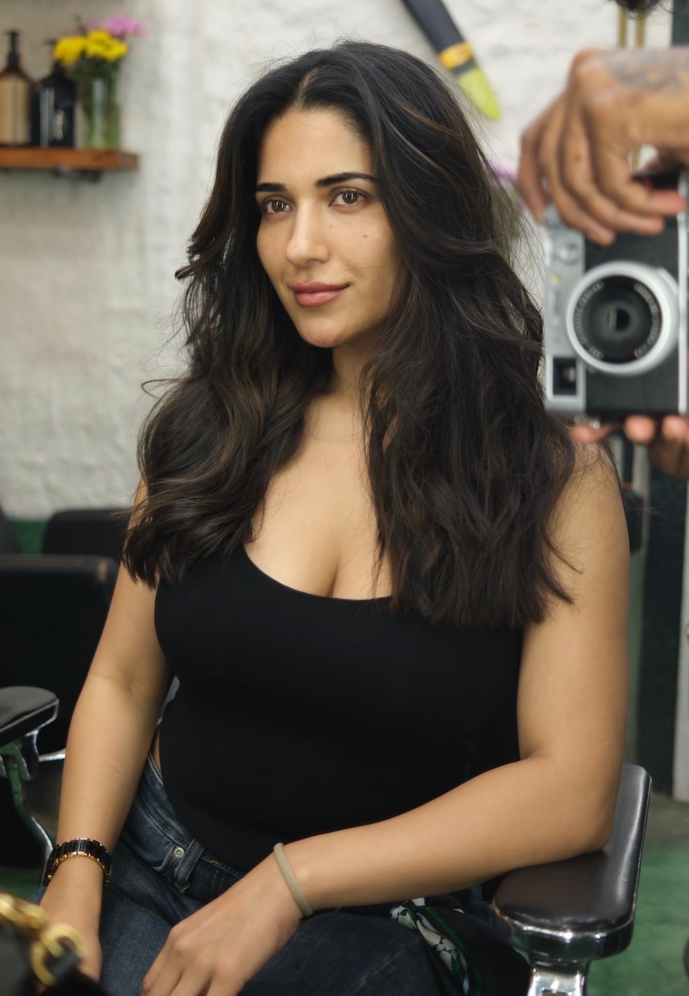 Ruhani Sharma Shows Her Long Layered Dark Waves!