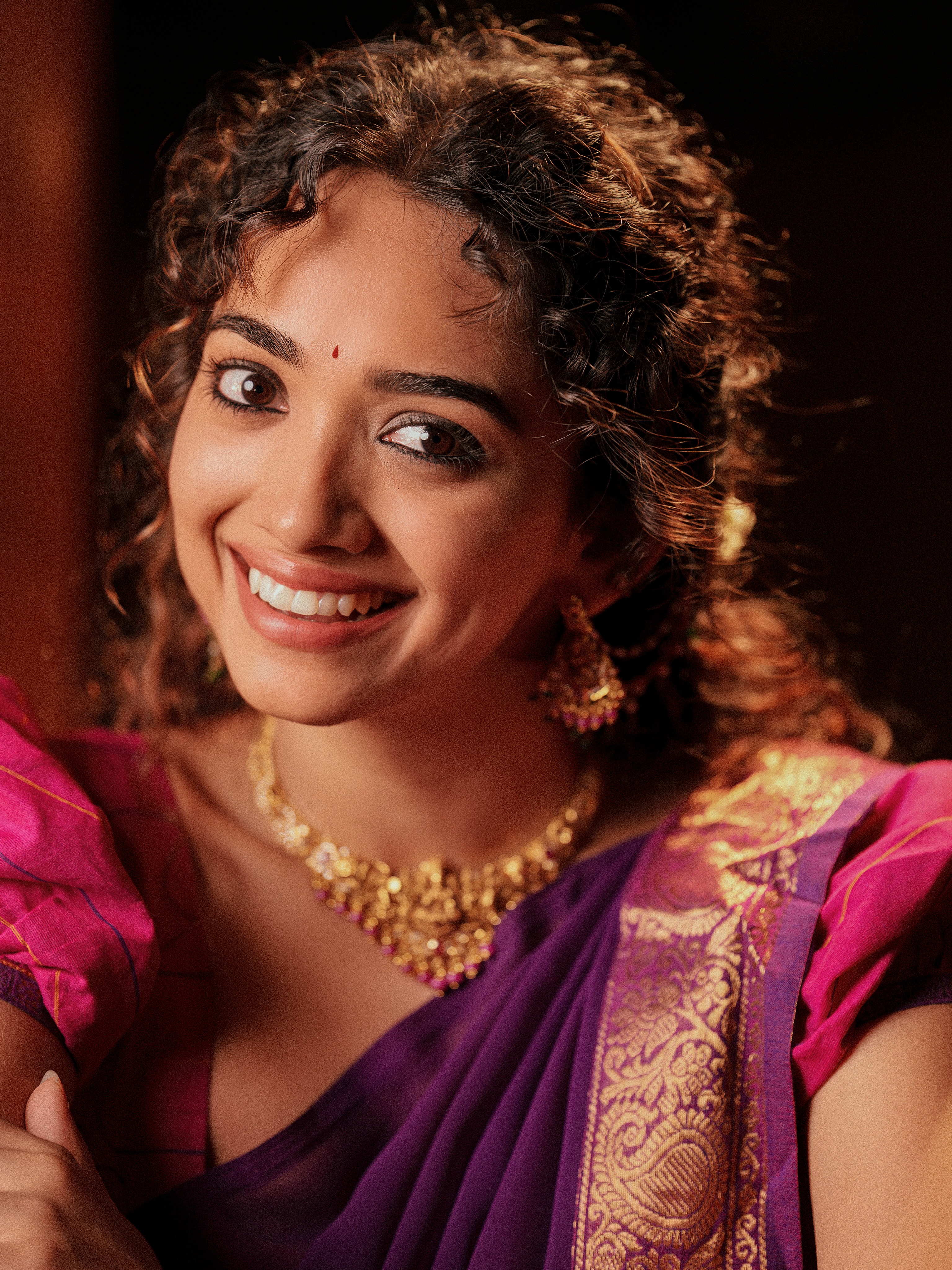 Saanve Megghana Poses With A Soft Sideways Smile