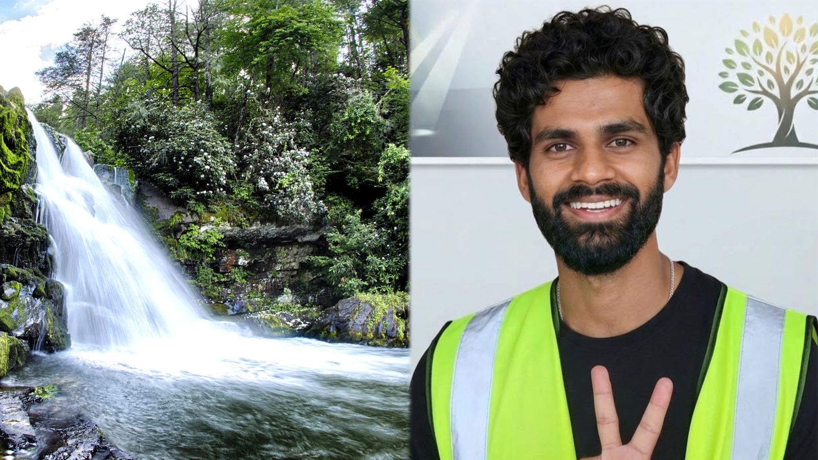 Sahil Jilani at Abrams Falls in Tennessee