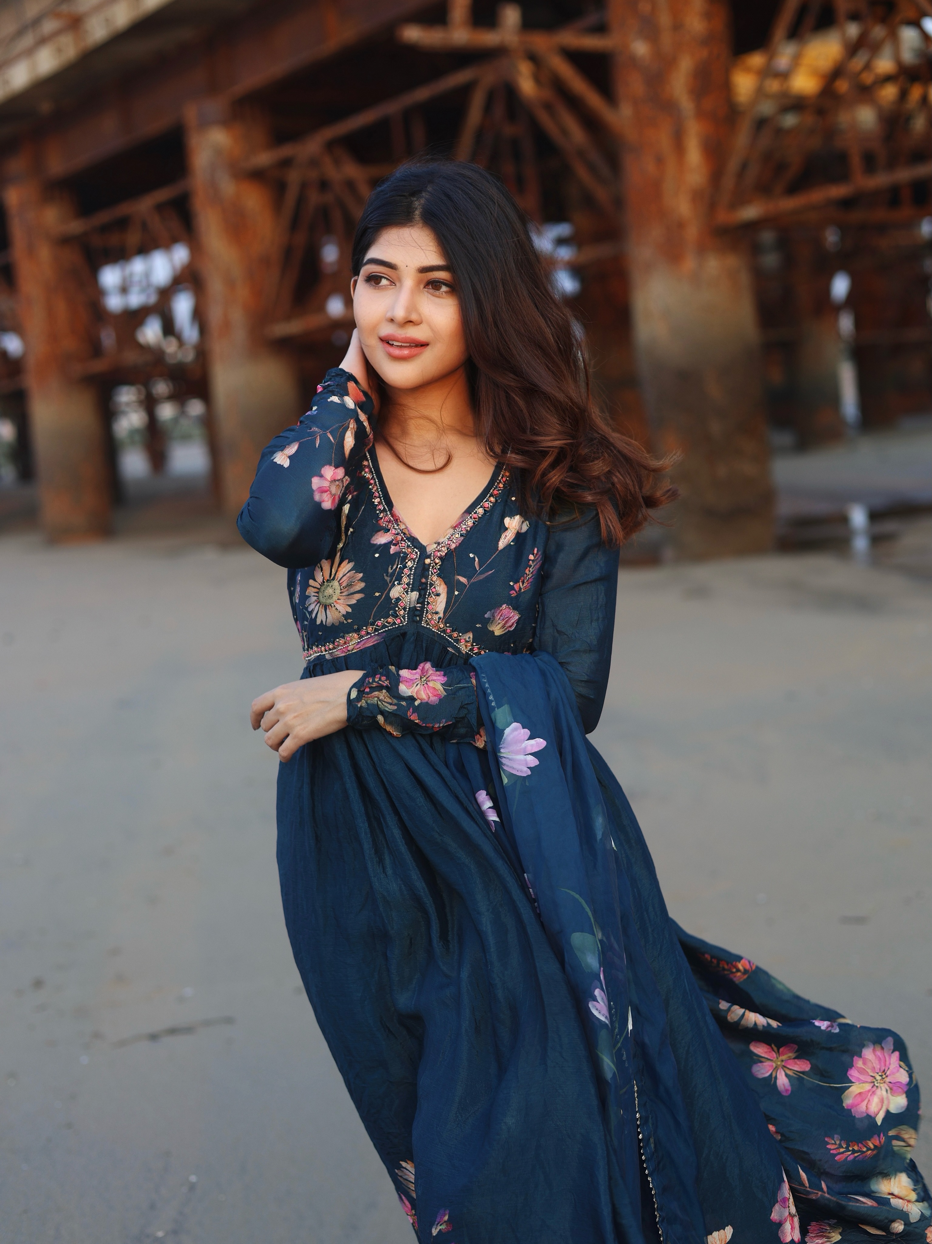 Srijita Ghosh Looks Away In Warm Golden Sunlight