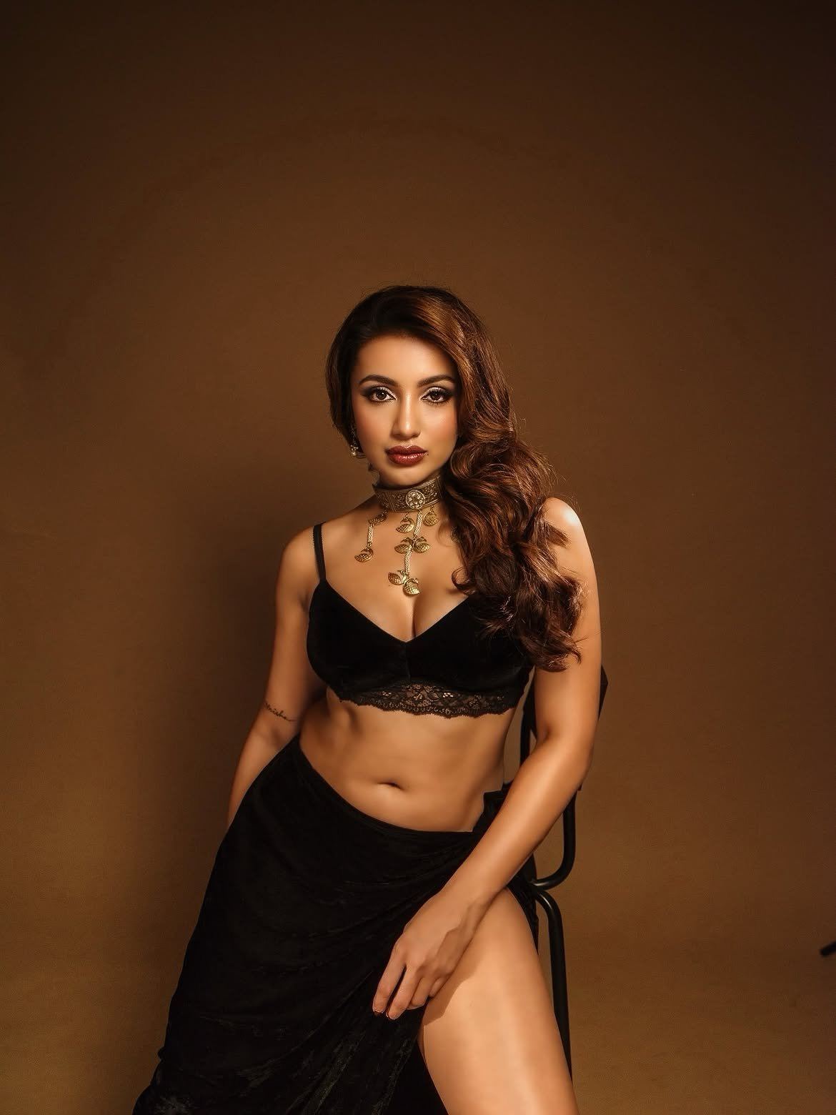 Tejaswi Madivada Strikes A Fierce Seated Pose!!!