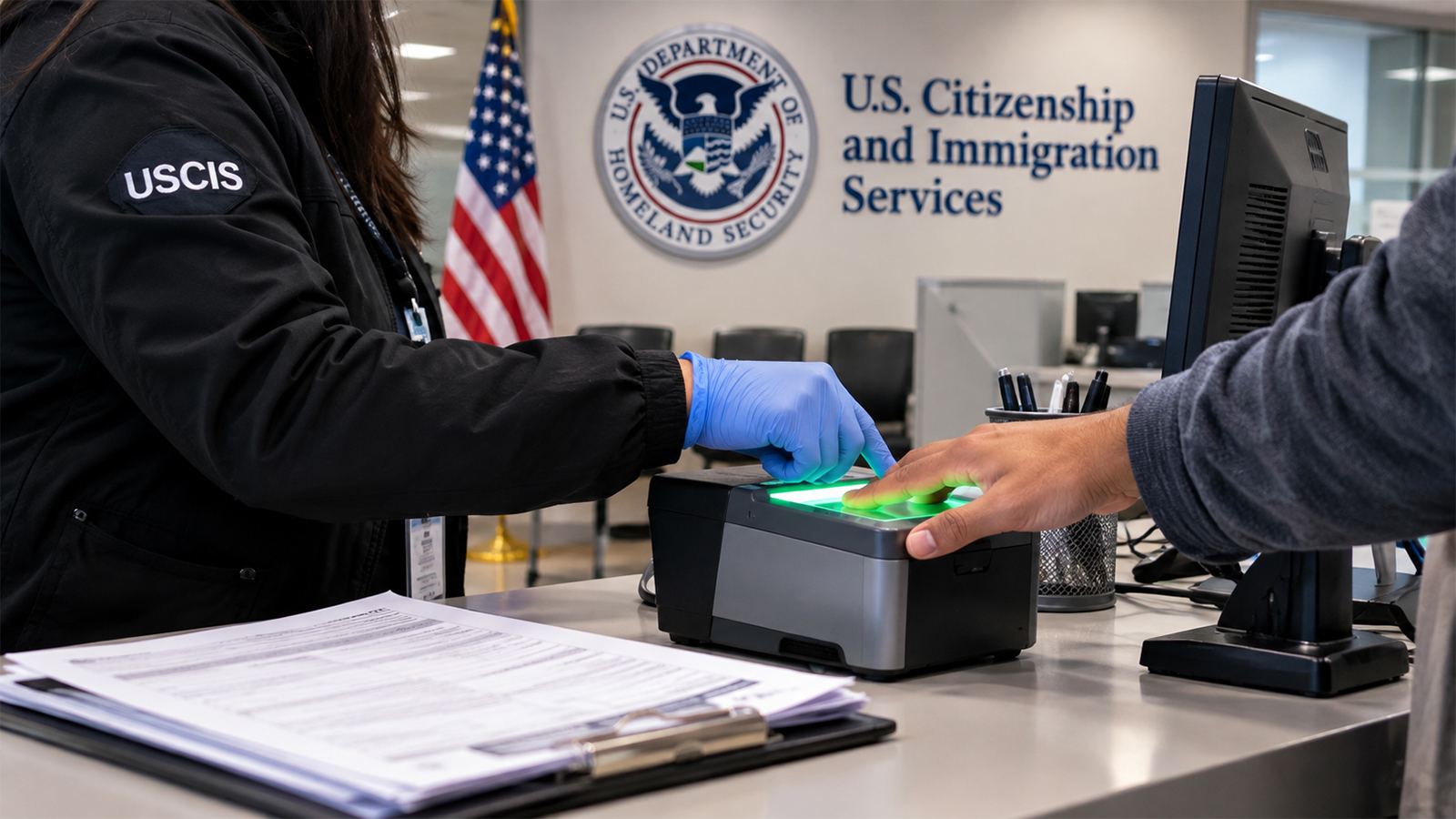 USCIS FBI privacy notice after biometrics