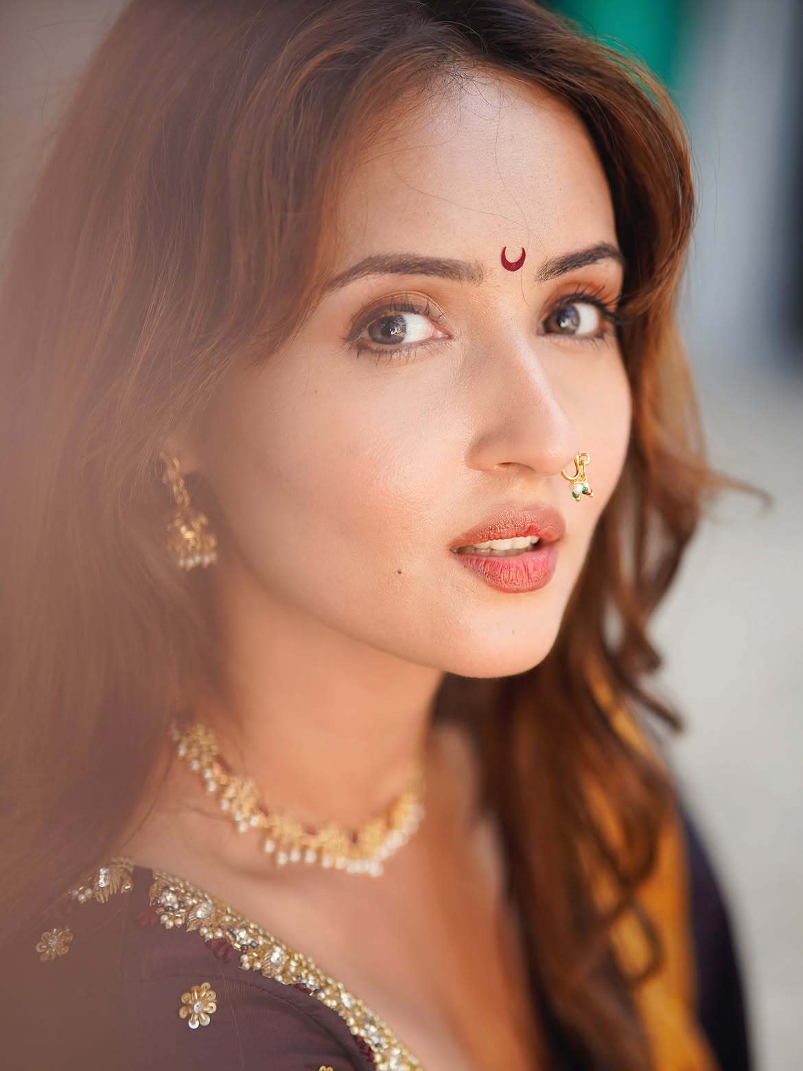 Varsha Rekhate Glows In Closeup With Desi Jewels