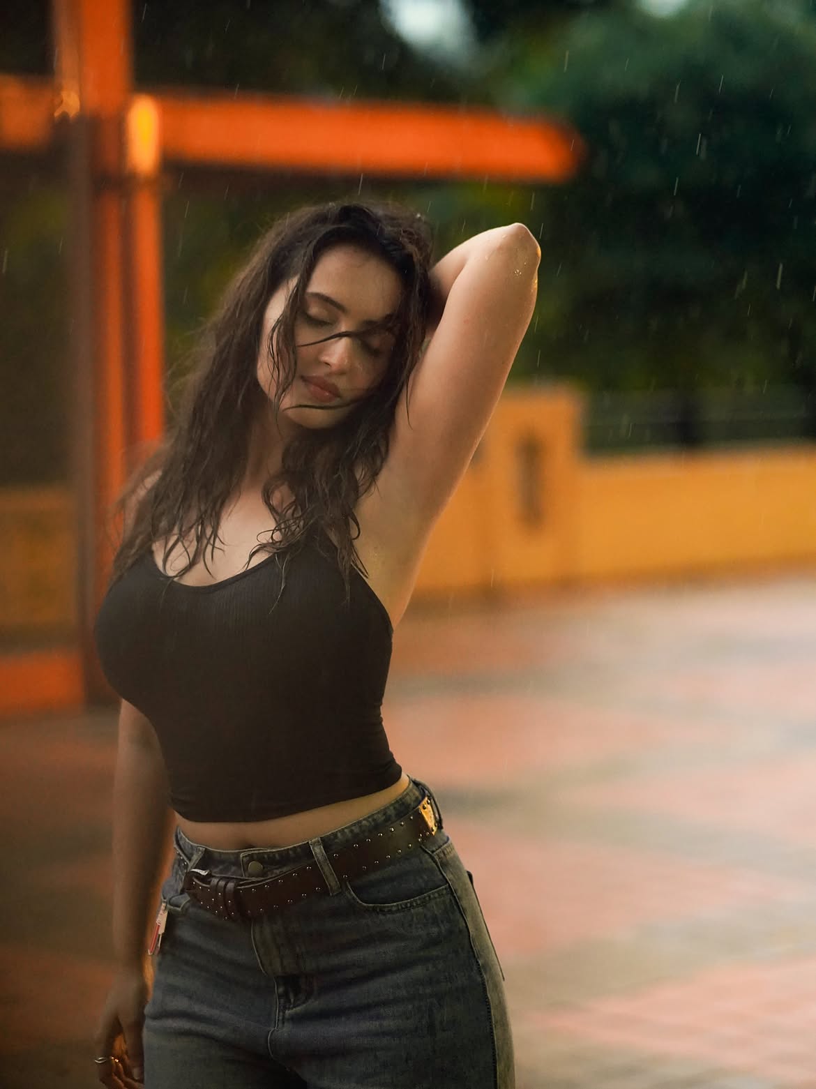 Varsha Rekhate Rocks Black Tank And Blue Denims!