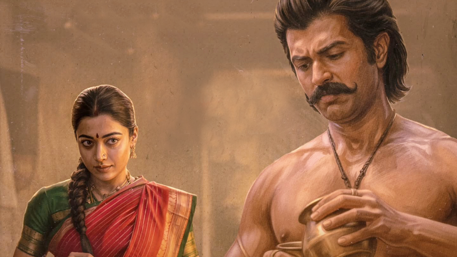 Vijay Deverakonda and Rashmika Mandanna in Ranabaali