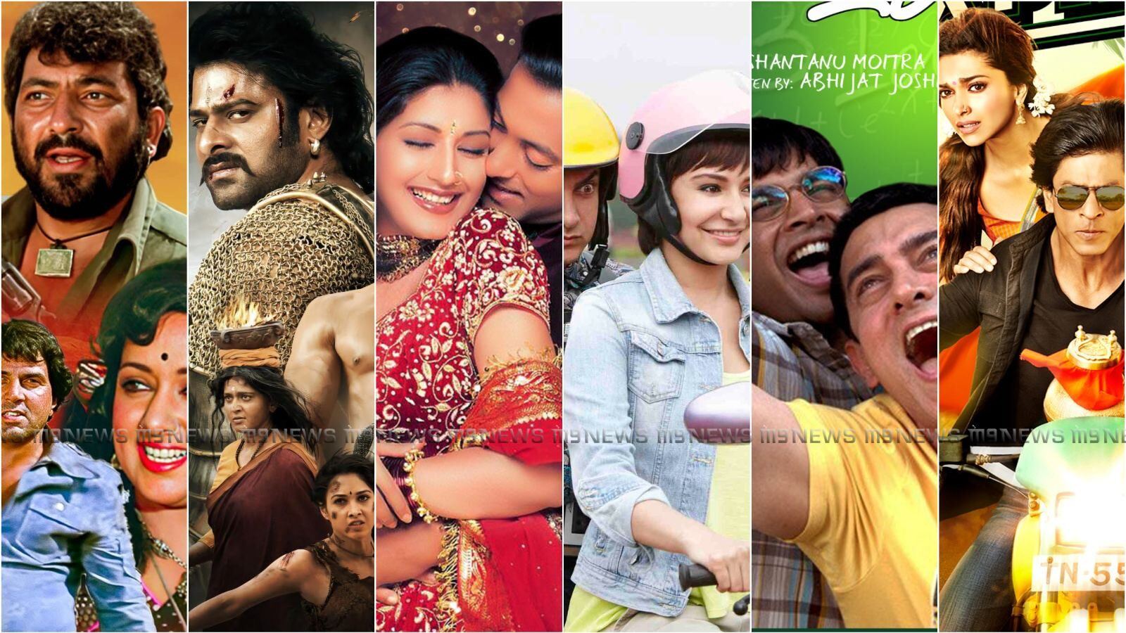 Most popular films on Indian television